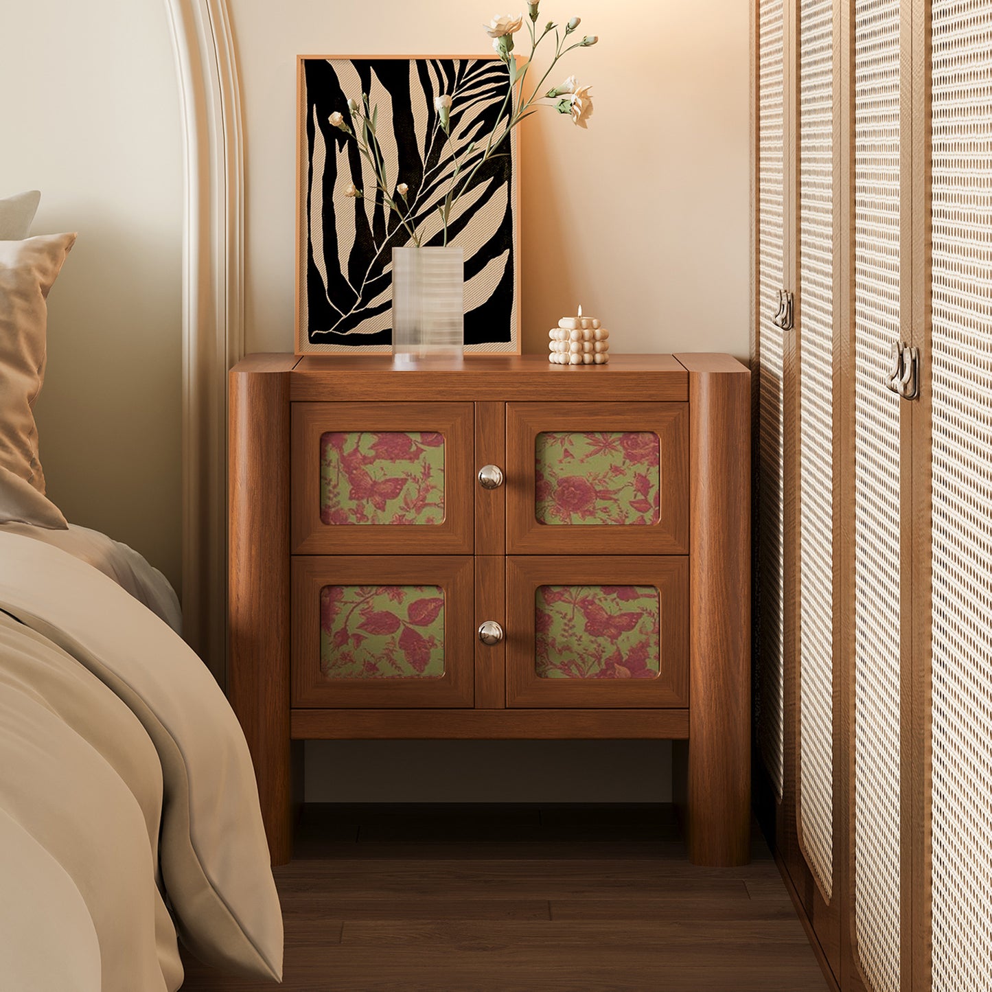 Retro French Style Nightstand