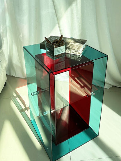 Two-Tone Acrylic Side Table