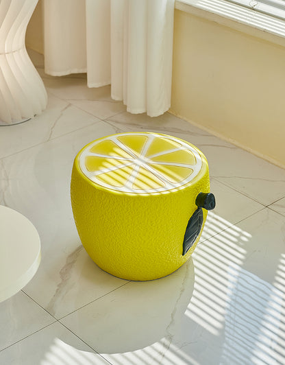 Refreshing Lemon Shaped Side Table