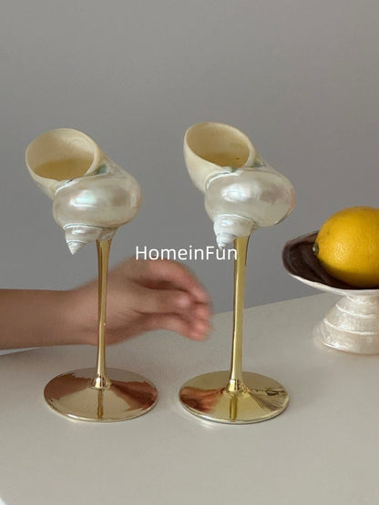 Conch Handmade Wine Glass 2PC Set