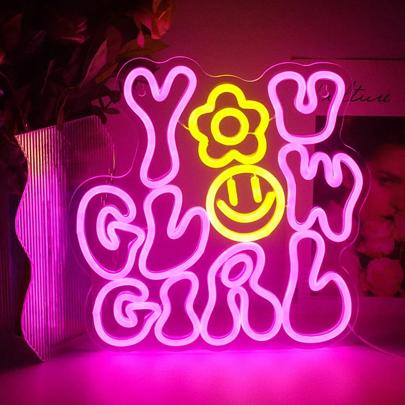 You Glow Girl Neon Sign