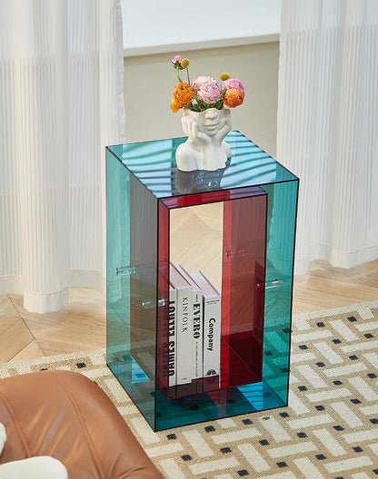 Two-Tone Acrylic Side Table