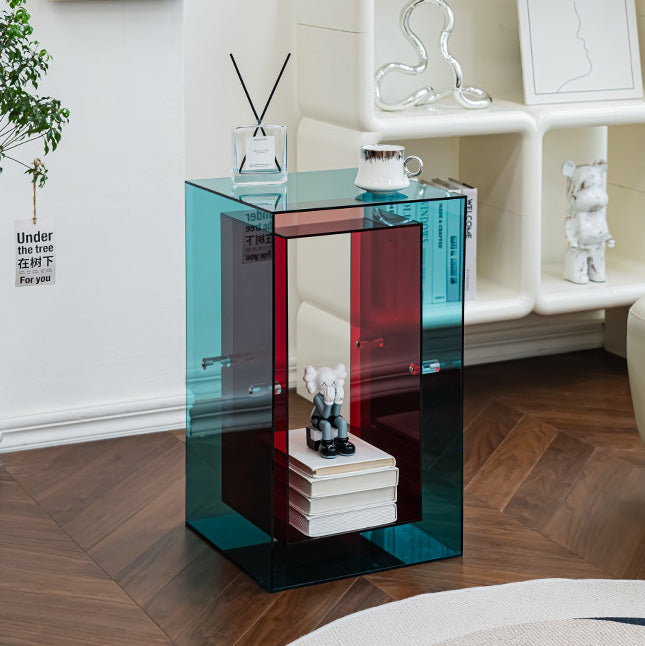 Two-Tone Acrylic Side Table