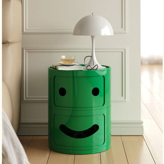 Smile Face Side Table Storage Cabinet