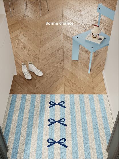 Blue Bow Knot Entryway Doormat