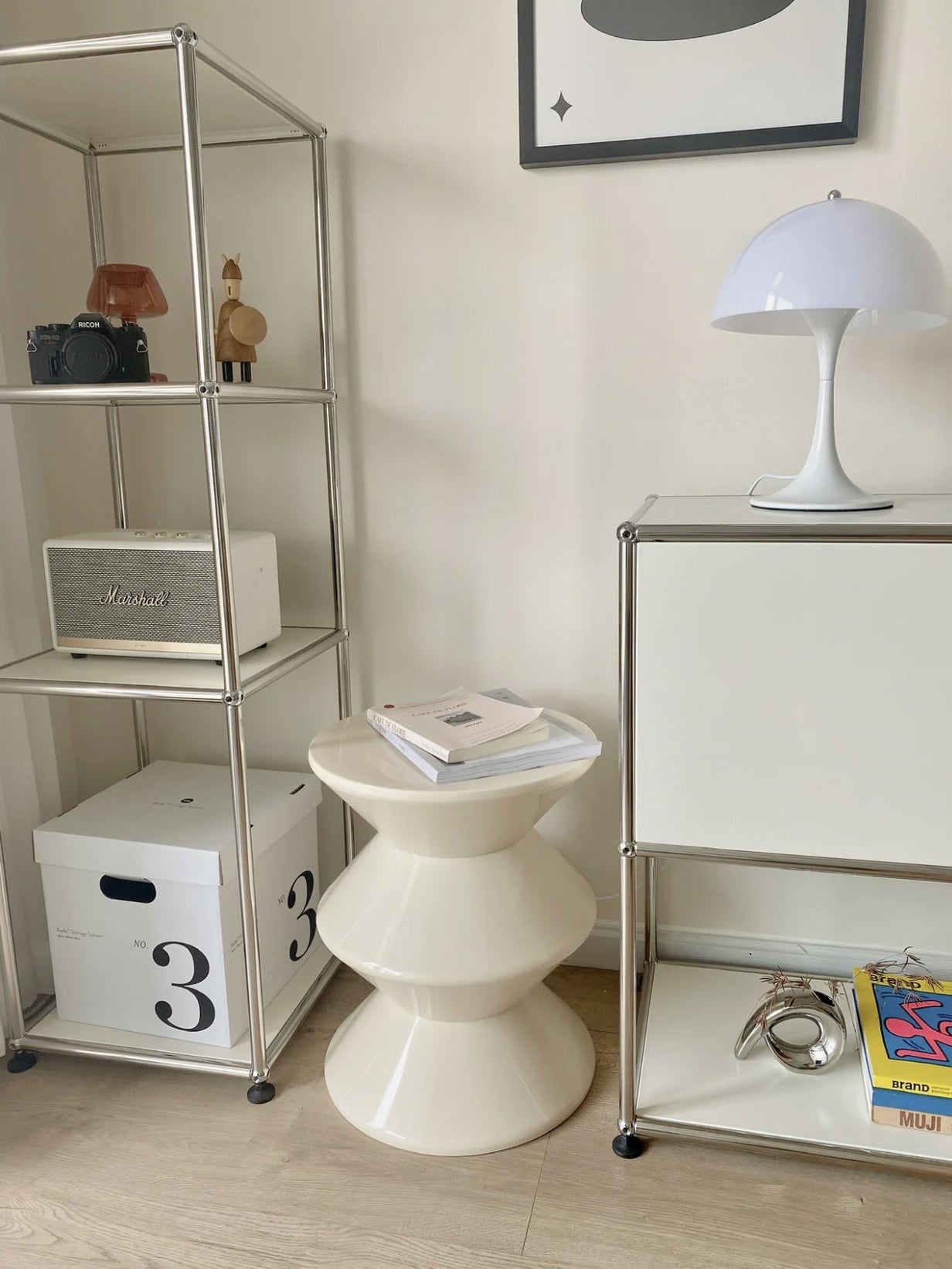 Chic Decorative Stool Side Table