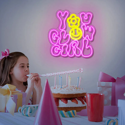 You Glow Girl Neon Sign