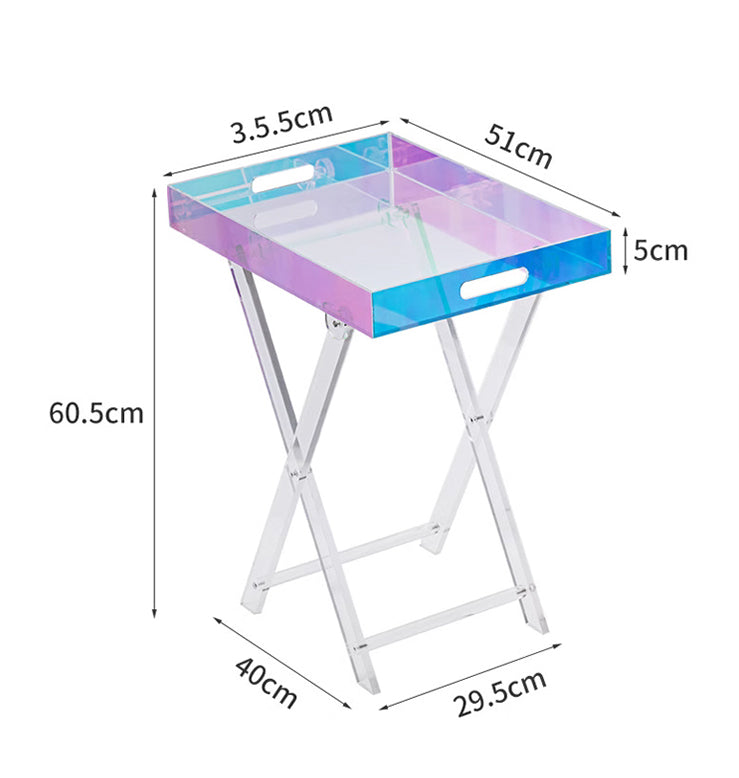 Foldable Acrylic Side Table