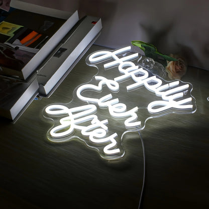 Happy Ever After Neon Sign