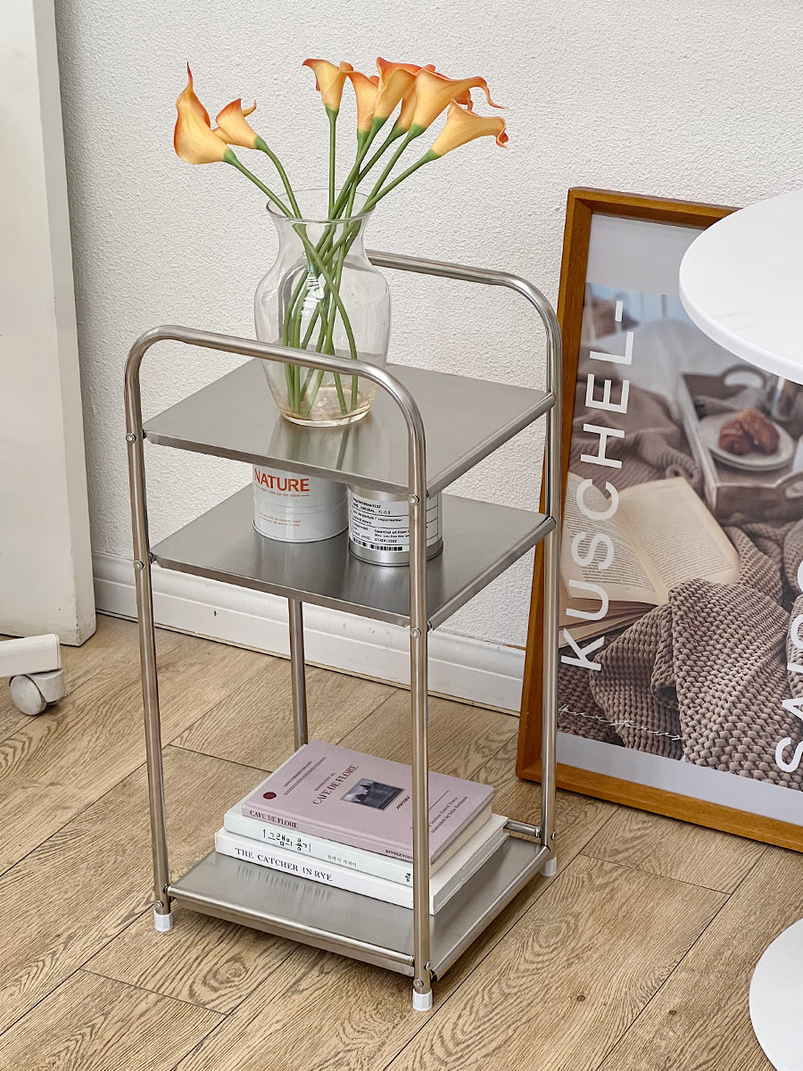 Vintage-Style Floor Storage Rack