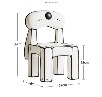 3D Cartoon Dog Chair