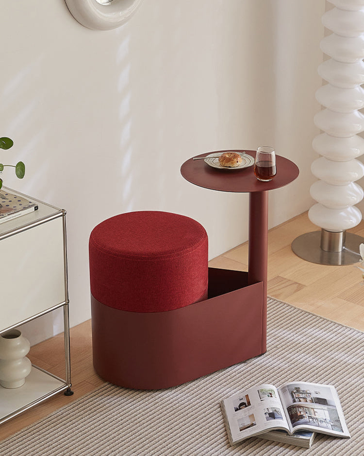 Mini Stool Table All in One Stool with Side Table