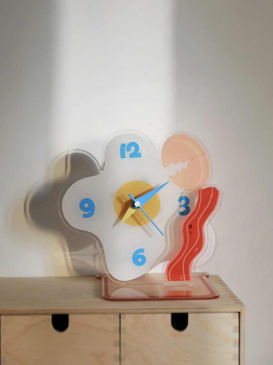 Egg Shaped Acrylic Desktop Clock