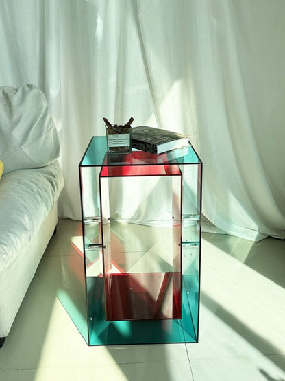 Two-Tone Acrylic Side Table