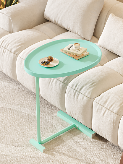 Small Oval Side Table End Table