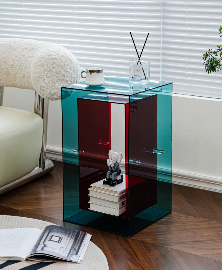 Two-Tone Acrylic Side Table