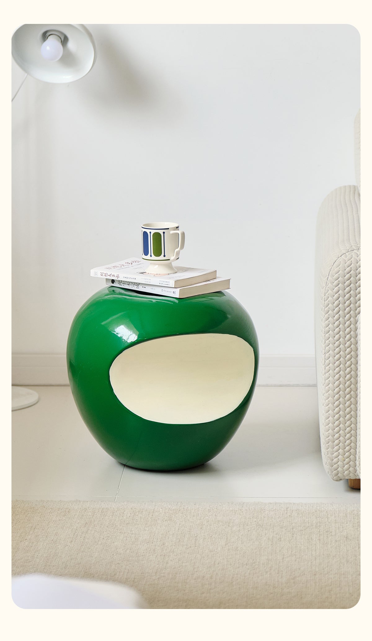 Apple Shaped Stool Side Table