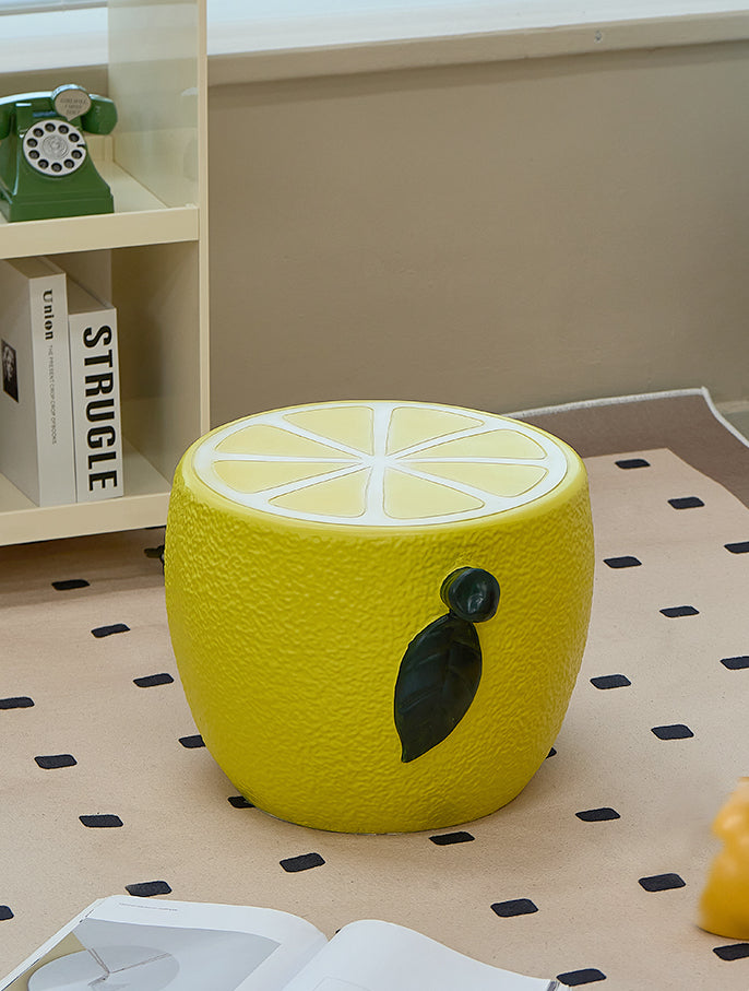 Refreshing Lemon Shaped Side Table