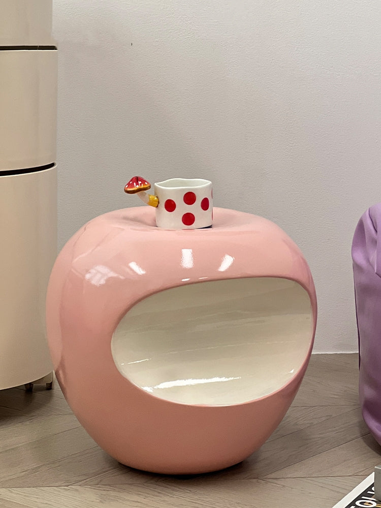 Apple Shaped Stool Side Table