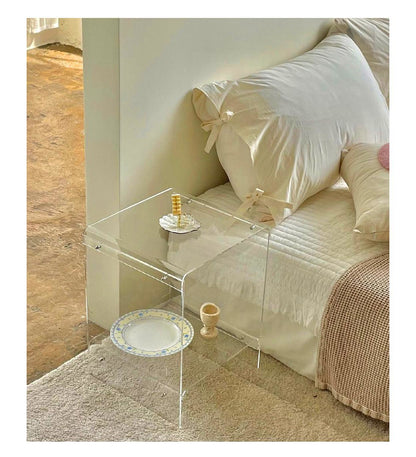 Acrylic Small Table Cube Side Table