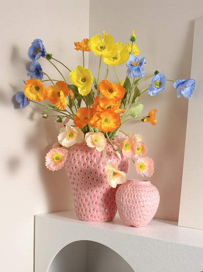 Strawberry Ceramic Flower Vase