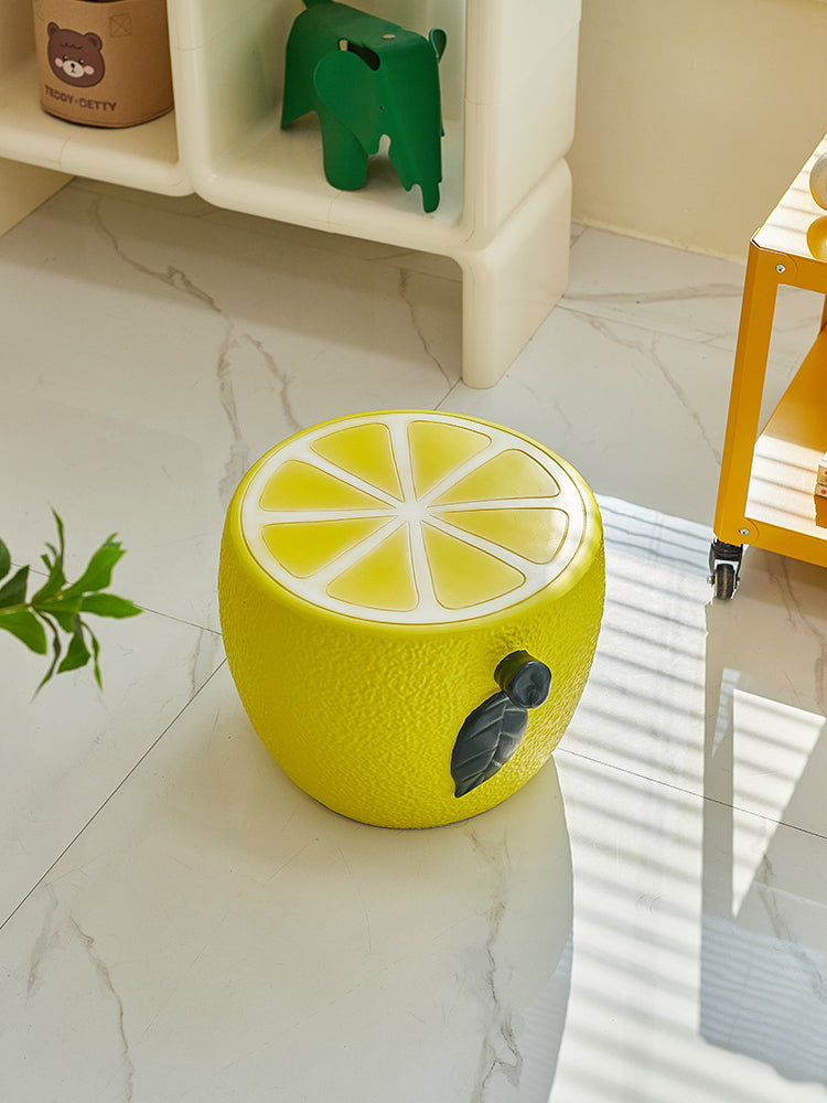 Refreshing Lemon Shaped Side Table