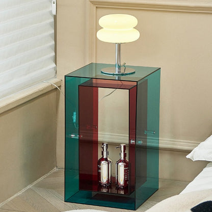 Two-Tone Acrylic Side Table