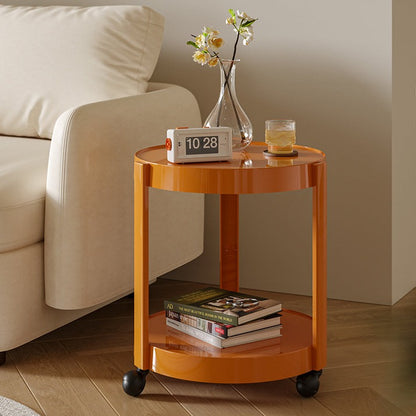 Round Mobile Bar Cart