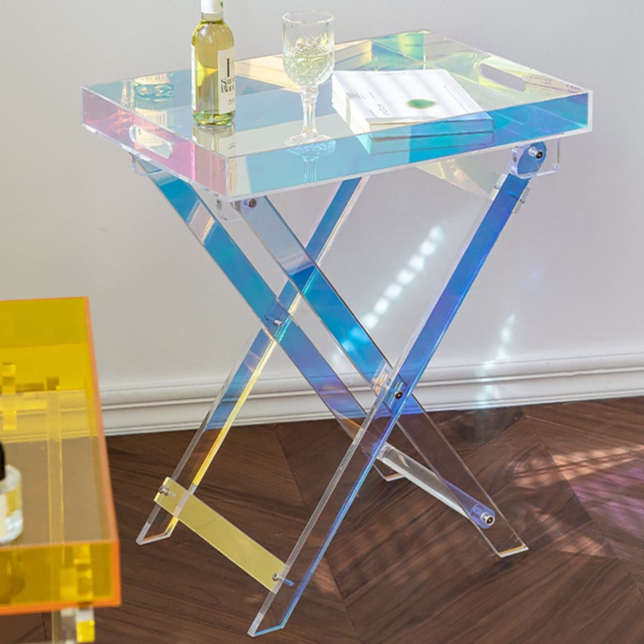 Foldable Acrylic Side Table