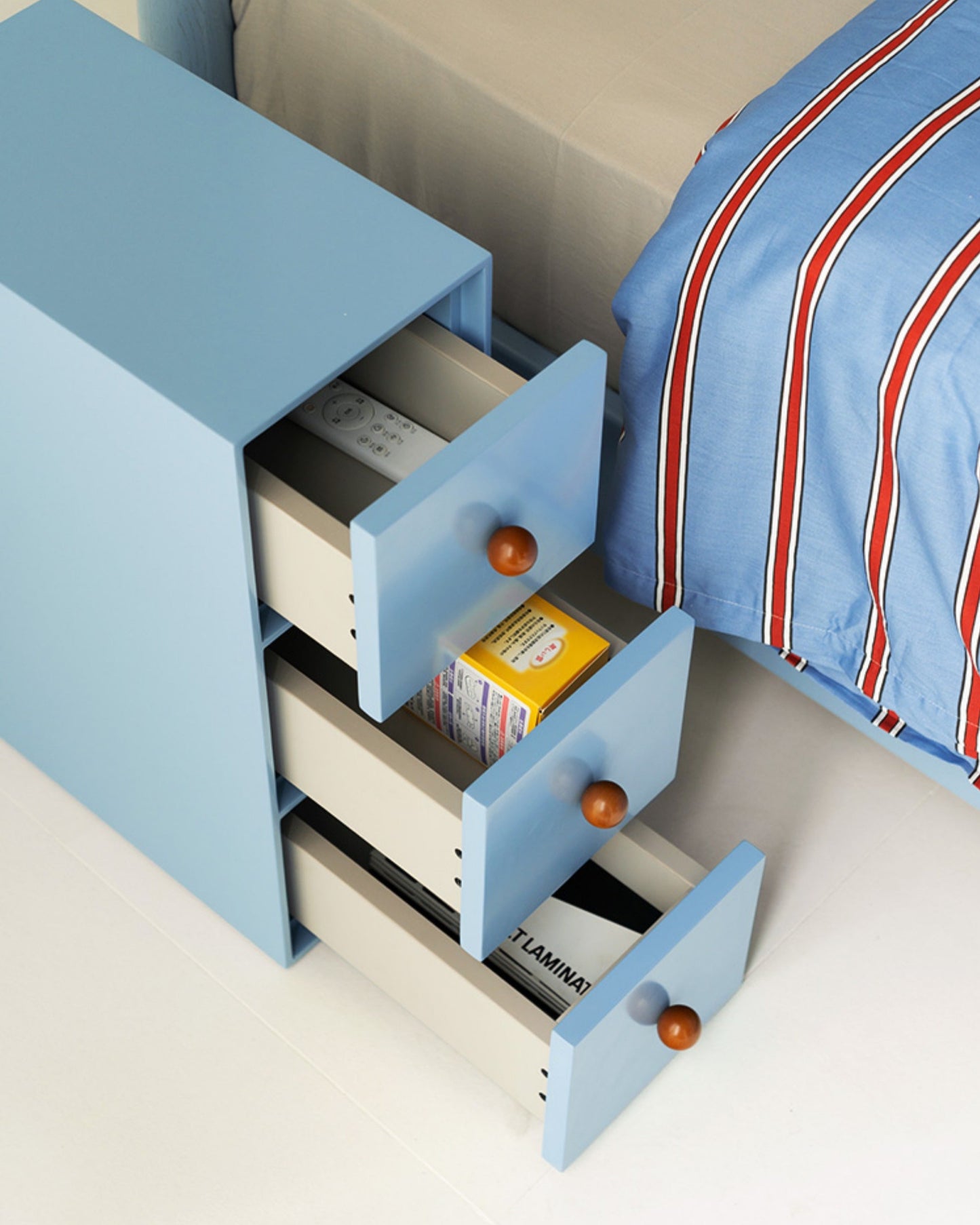 Slim Color Block Storage Cabinet