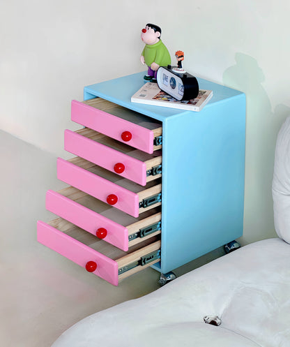 Pastel Colored Storage Cabinet