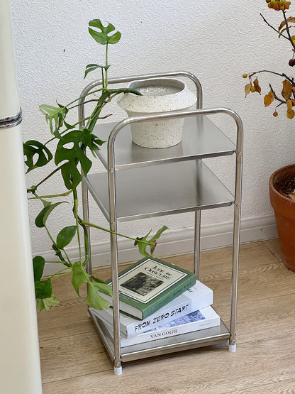 Vintage-Style Floor Storage Rack