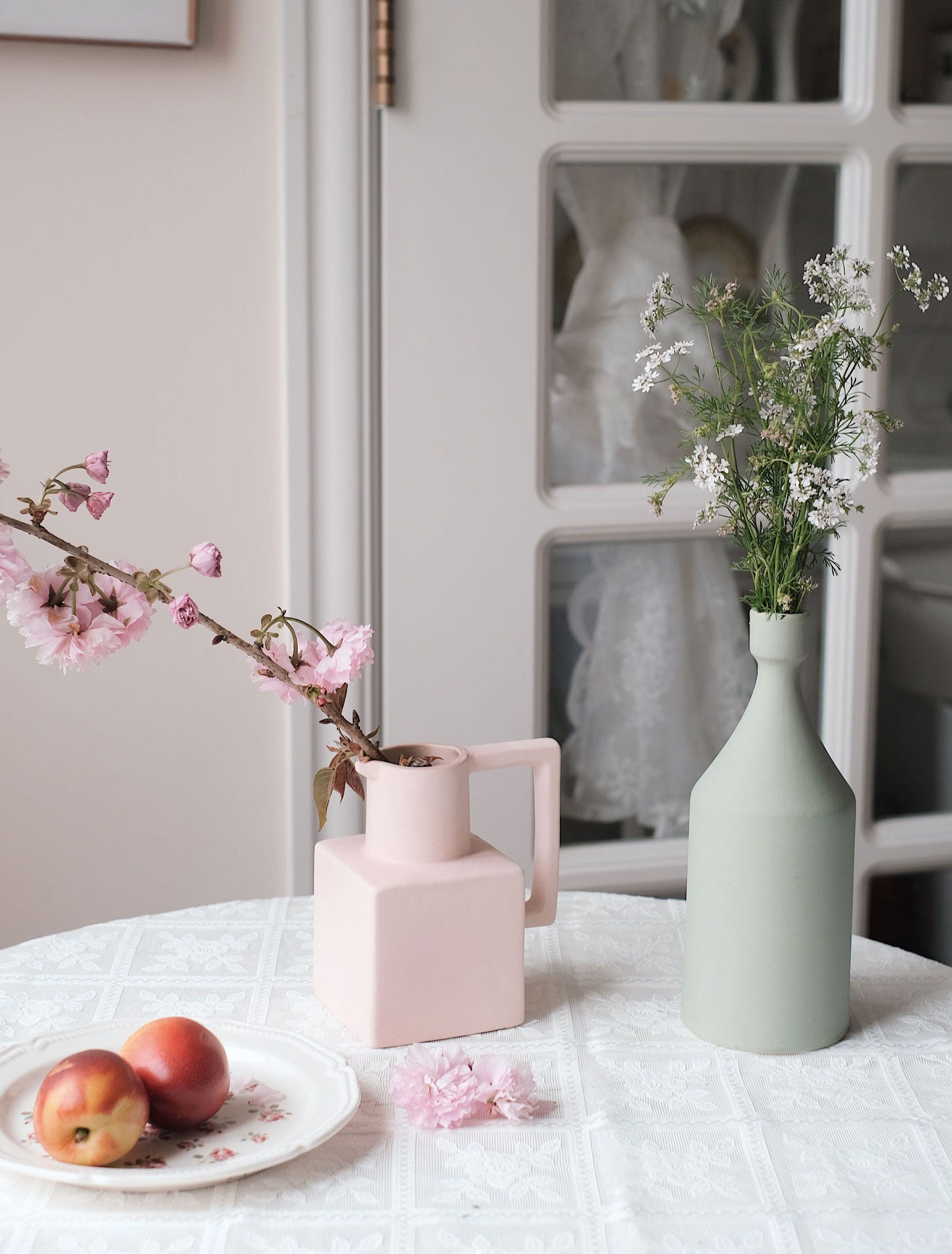 Geometric Morandi Ceramic Vase