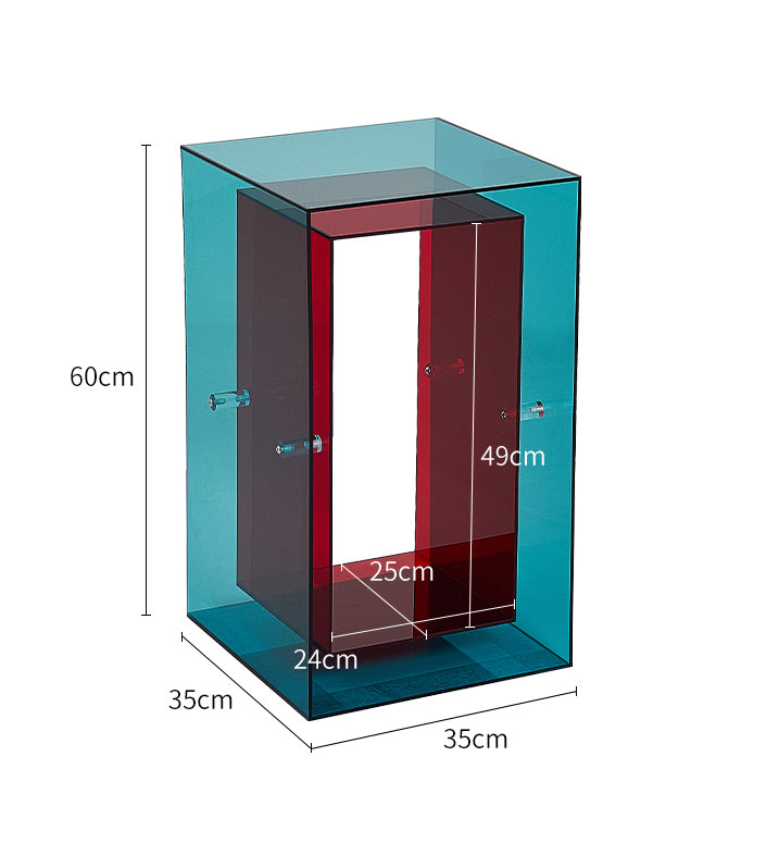 Two-Tone Acrylic Side Table