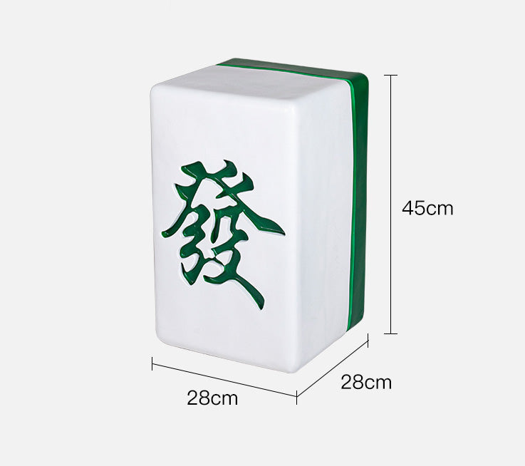 Mahjong Inspired Small Side Table