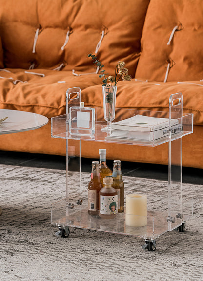 Stylish Acrylic Bar Cart