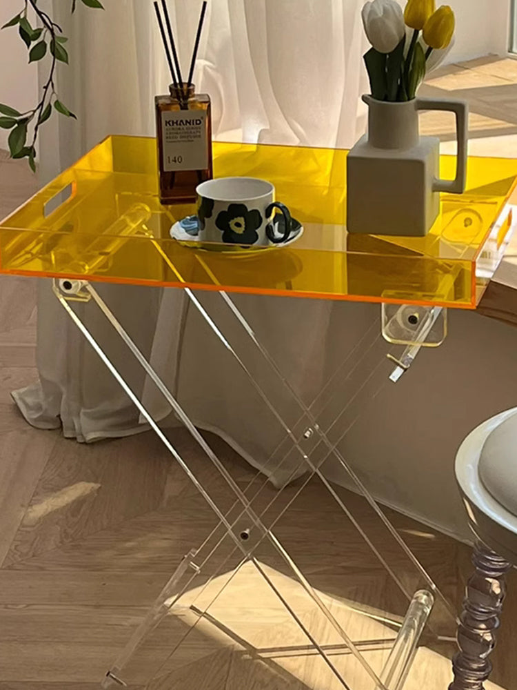 Foldable Acrylic Side Table