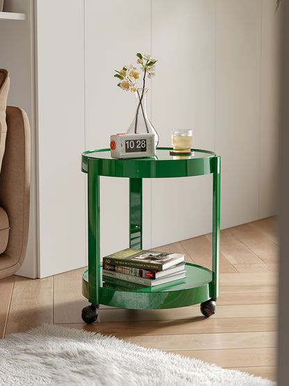 Round Mobile Bar Cart