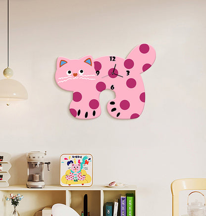 Cat Shaped Wall Clock