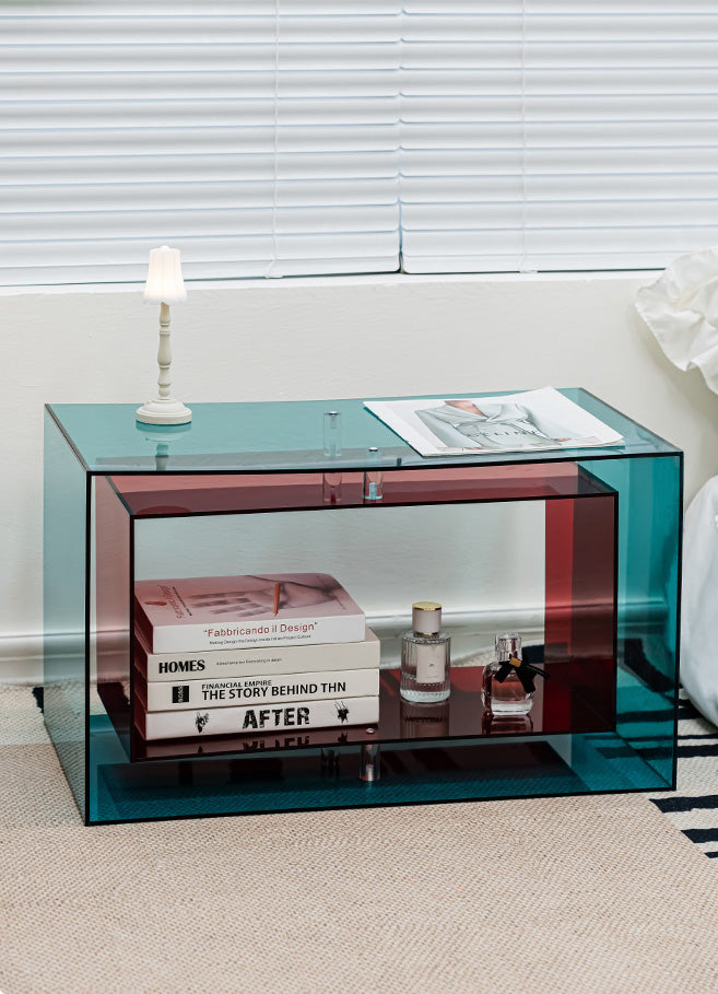 Two-Tone Acrylic Side Table