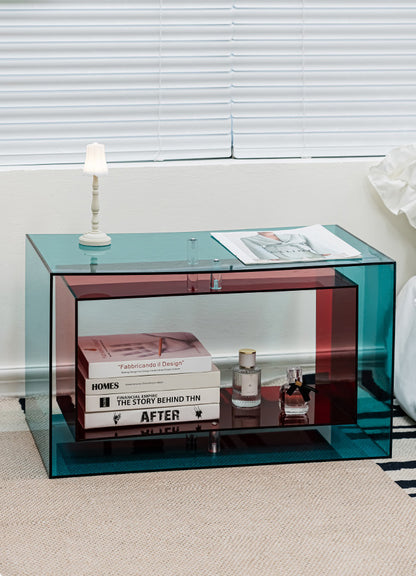 Two-Tone Acrylic Side Table