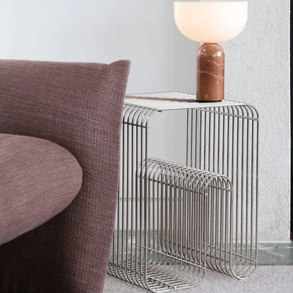 Minimalist Metal Magazine Rack