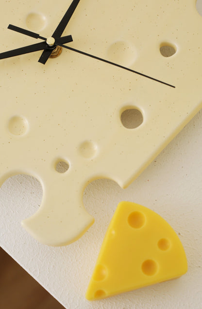 Cheese Shaped Wall Clock