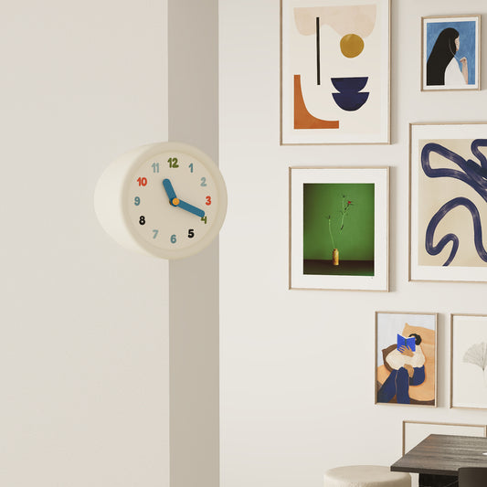 White Corner Clock