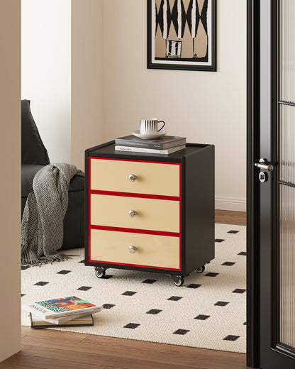 Creamline Rolling Nightstand