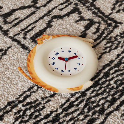 Cute Cat Hug Wall Clock