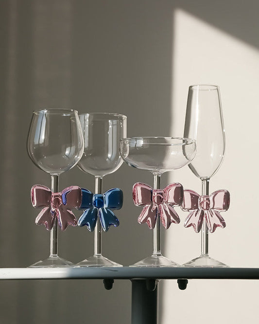Pink Bow Glassware Collection