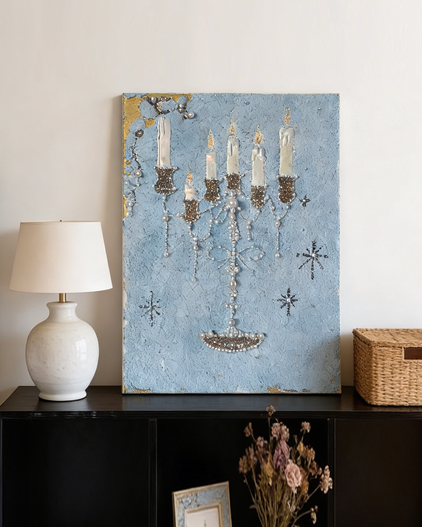 Candlelight Illusion Canvas Art