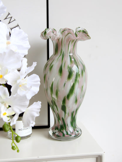 Vintage French Style Glass Vase