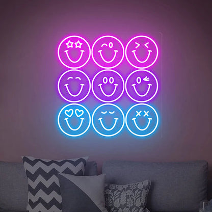 Happy Face Led Neon Sign